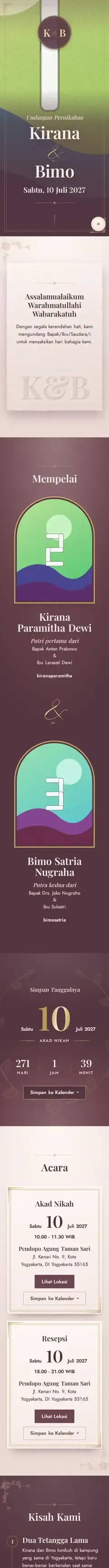 Isi undangan template Mawar